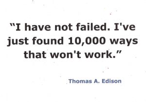 I have not failed quote from Thomas Edison